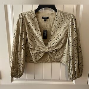 NWT Express Cropped blouse size S